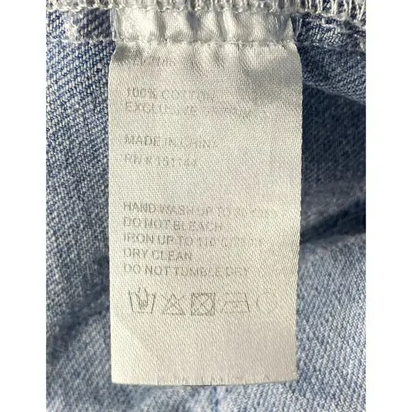 L.N.V By Lea Viola Distressed Jean Jacket with Patches Size Small - Picture 6 of 8